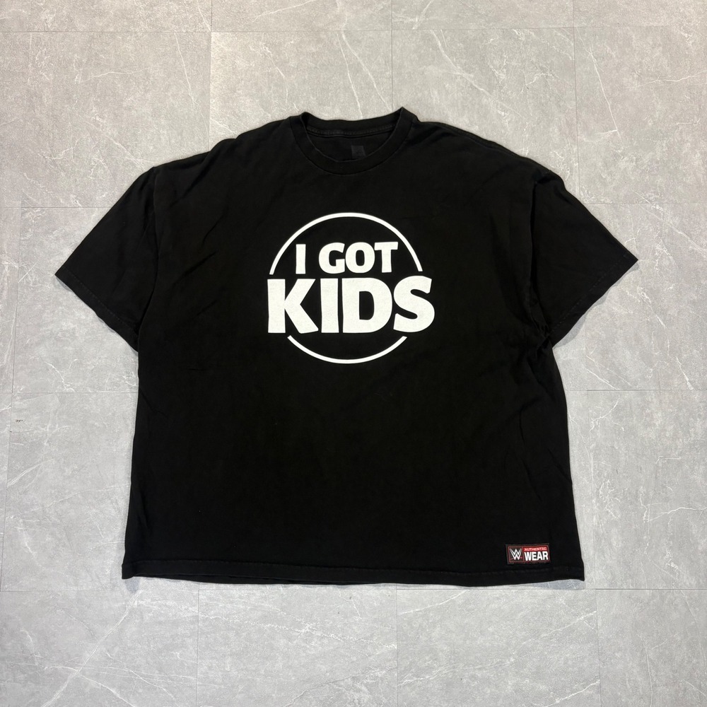 WWE Heath Slater I Got Kids T-Shirt Black Mens 3XL I Need This Job Graphic Tee